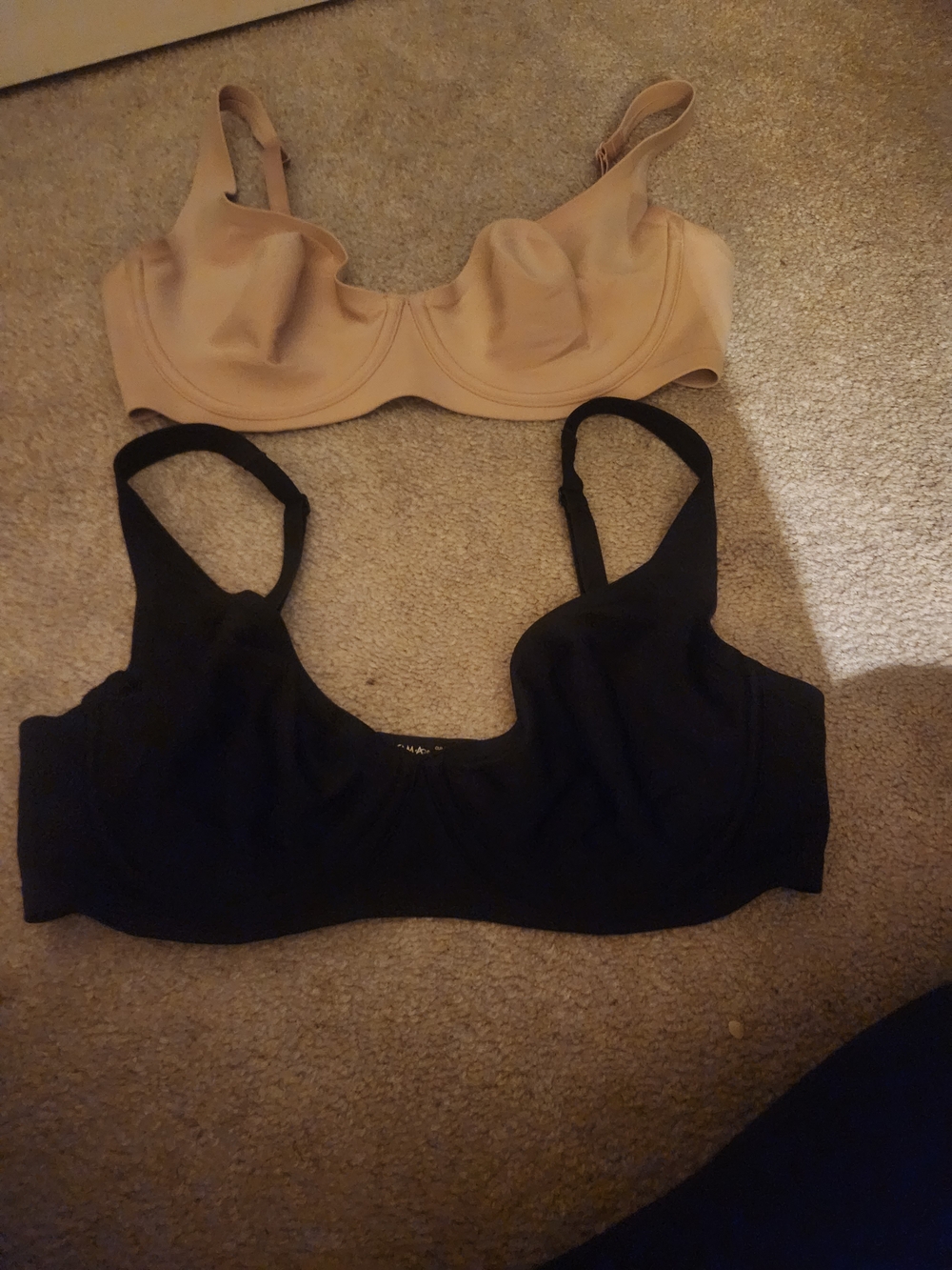 Soma Underwire Bra Duo in Black and Nude Bundle